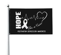 Espoir De Guérison : Sensibilisation À La Dépression Post-Partum Drapeau De Jardin Colorée Drapeaux De Jardin Drôle Drapeaux Décoratif Pour Intérieure Porche Pelouse 90X150Cm