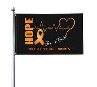 Espoir De Guérison - Sensibilisation À La Sclérose En Plaques Drapeaux De Jardin Avec Œillets Garden Flag Drôle Drapeaux Décoratif Pour Porche Extérieure Pelouse 90X150Cm