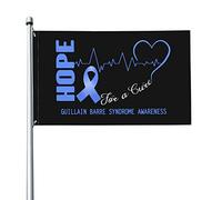Espoir De Guérison Sensibilisation Au Syndrome De Guillain-Barré Garden Flag Avec Œillets Drapeau De Jardin Drôle Bannière Pour Porche Intérieure Extérieure 90X150Cm