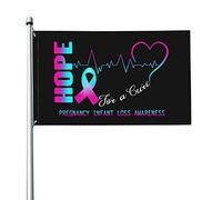Espoir Pour Une Grossesse Guérie Et Sensibilisation Aux Pertes Infantiles Garden Flag Colorée Drapeaux De Jardin Durable Drapeaux Décoratif Pour Porche Intérieure Pelouse 90X150Cm