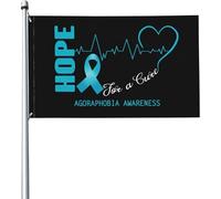 Espoir Pour Une Guérison Sensibilisation À L'Agoraphobie Garden Flag Colorée Bannière Durable Drapeaux Décoratif Pour Pelouse Porche Intérieure 90X150Cm