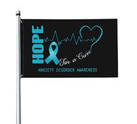 Espoir Pour Une Guérison - Sensibilisation Aux Troubles Anxieux Drapeaux De Jardin Colorée Drapeau De Jardin Durable Bannière Pour Balcon Patio Porche 90X150Cm