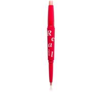 espoir Real Eye Dual Stick crayon fard à paupières longue tenue avec highlighter teinte 02 Peach Beam 0.5 g