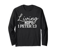 Espoir Vivant 1 Pierre 1:3 Design Inspirant Manche Longue