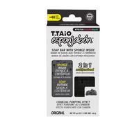 T.TAIO T. Taio Esponjabon Éponge à savon - Épurateur de douche doux - Nettoyage du bain - Élimination de la saleté et de l'huile - Massage et mousse pour les pieds, les coudes et le visage -