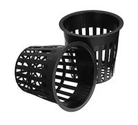 EsportsMJJ 10Pcs 4.3 inch Black Mesh Pot Net Hydroponique Aéroponique Fleur Récipient Grow Pot Tasse Planter Panier