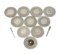 EsportsMJJ 10Pcs 40Mm Diamant Meulage Disque De Coupe avec 2 Mandrins pour Outil Rotatif Dremel