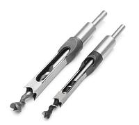 EsportsMJJ 2Pcs 10 mm/16 mm Trou Carré Scie Foret Burineuse Perceuse Ciseau Foret Foreuse Outil De Travail