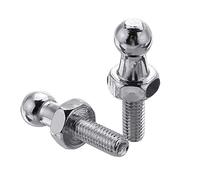 EsportsMJJ 2Pcs 10Mm En Acier Inoxydable Boule Goujon Boulon M6 Struts Boule A Terminé Boulon Bonnet