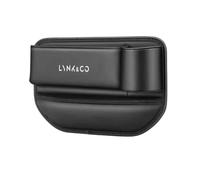 EsprAL Voiture Cuir Siège D'écart Rangement Boîte, pour Lynk & Co 01 02 03 05 06 Car Console Remplissage multifonctionnelle Organisateur siège Accessoires,A/Black-co-Pilot