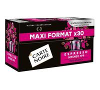 Carte Noire, Expresso Intense, Capsules en Aluminium Compatibles Nespresso, 30 unités