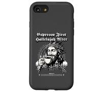 Espresso First, Hallelujah After Kaffee Kirche Coque pour iPhone SE (2020) / 7/8