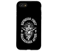 Espresso First, Hallelujah After Kaffee Kirche Coque pour iPhone SE (2020) / 7/8