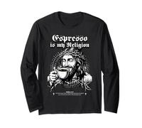 Espresso is My Religion - Inscription Populaire « Kaffee Kirche » Manche Longue