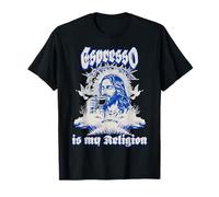 Espresso is My Religion - Inscription Populaire « Kaffee Kirche » T-Shirt