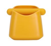 Espresso Knock Box Abs, Small Espresso Puck Knock Box avec amovible pour le marf à café de café Boîte à coups de contenu (Jaune)