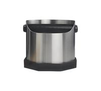 Espresso Knock Box - Large 750ml Metal Bin, Shockproof Design Coffee Ground Catchers, Non Slip Base baarista Tamping Container, Sturdy Stainless Steel Waste Puck Dumper - For Cafe Kitchen Hotels