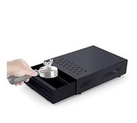 Espresso Knock Box Tiroir, Acier Inoxydable Café Knock Box ÉPaissie RéSidus De Café Poudre BoîTe pour MéNage Boutique Accessoires De Machine À Café Le noir