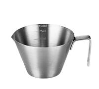 Espresso-Messbecher Edelstahl - 9 x 4,5 cm Ausgießer, Espressotasse Messbecher | Mit Henkel, Kaffee Zubehör Präzisionsbecher, Edelstahl Mini Milchbecher, Gold Roségold Schwarz Bunt, Leicht Tragbar Für