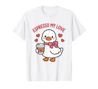 Espresso My Love Cute Goose Coffee Pun Chemise T-Shirt