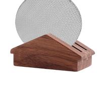 Espresso Puck Filter Screen Storage Rack - Wood 50x42x24.5mm | Coffee Filter Holder, Puck Screen Organizer Stand | Space Saving Filters Paper Storage Display For Espresso Machine Setup