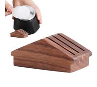 Espresso Puck Filter Screen Storage Rack - Wood 50x42x24.5mm | Coffee Filter Holder, Puck Screen Organizer Stand | Space Saving Filters Paper Storage Display For Espresso Machine Setup