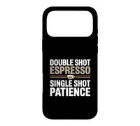 Espresso Sarcastic Barista, Double Shot, Single Shot Patience Coque pour iPhone 17 Pro Max