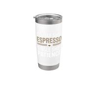 Espresso Sarcastic Barista, double shot, single shot Patience Gobelet isotherme en acier inoxydable double paroi