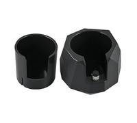 Espresso Tamping Station - Support De Porte-filtre Stable Pour Outils Café 51-58mm | Support Élégant En ABS Noir Et Silicone Pour Baristas Et Bars À Café À Domicile | Base De Tassage Compacte 4,33 X 3