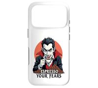 Espresso Your Fears Halloween Vampire Coque pour iPhone 17 Pro