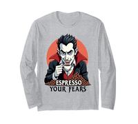 Espresso Your Fears Halloween Vampire Manche Longue