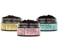 Espresso Yourself The Iconic Trio by Koffee Beauty for Unisex - 4 Pc 4oz Coffee Scrub - Coconut, Mint, Vanilla, Bag