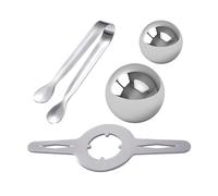 Espressoss Boule de refroidisseur - Boule froide en acier inoxydable, dosette pour rehausser le goût, refroidisseur pour valise à glace | Whisky Juice Preserver, Drink Freeze Ccapsuless avec échelle