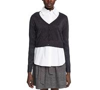 ESPRIT 112ee1i310 Cardigan, 003/noir 3, L Femme