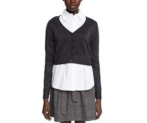 ESPRIT 112ee1i310 Cardigan, 003/noir 3, L Femme