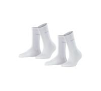 ESPRIT Uni Multipack W So coton unies lot de 2 paires, Chaussettes Femme, Blanc White 2000, 39-42