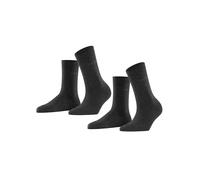 ESPRIT Uni Multipack W So coton unies lot de 2 paires, Chaussettes Femme, Gris Anthracite Melange 3080, 35-38