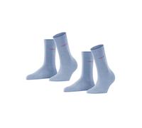 ESPRIT Uni Multipack W So coton unies lot de 2 paires, Chaussettes Femme, Bleu Jeans 6458, 35-38