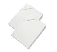 Esprit 2X Drap Housse 90x190 Enfant Coton Blanc - Drap-Housse 90x200 Bonnet 30 - Housse de Couette 120x190 pour Matelas jusqu'à 30cm - certifié Oeko-Tex - Linge de Lit pour Maison - Confortable