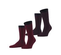 ESPRIT Allover Stripe Multipack M So coton fantaisie 2 paires, Chaussettes Homme, Multicolore Purple Red 0040, 43-46