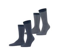 ESPRIT Allover Stripe Multipack M So coton fantaisie lot de 2 paires, Chaussettes Homme, Bleu Blue Mix 0060, 39-42