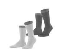 ESPRIT Allover Stripe Multipack M So coton fantaisie lot de 2 paires, Chaussettes Homme, Multicolore Black White 0030, 43-46