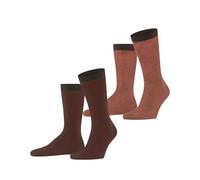 ESPRIT Allover Stripe Multipack M So coton fantaisie lot de 2 paires, Chaussettes Homme, Multicolore Brown Mix 0070, 39-42