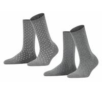 Esprit Aux femmes À pois Coton Chaussettes - Gris