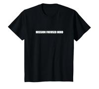 Esprit axé sur la Mission T-Shirt, Enfant, Noir, 10 Ans