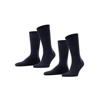 ESPRIT Basic Easy Multipack M So coton unies lot de 2 paires, Chaussettes Homme, Bleu Marine 6120, 43-46