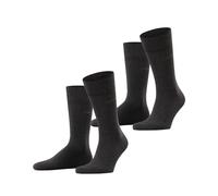 ESPRIT Basic Easy Multipack M So coton unies lot de 2 paires, Chaussettes Homme, Gris Anthracite Melange 3080, 39-42