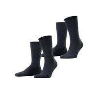 ESPRIT Basic Easy Multipack M So coton unies lot de 2 paires, Chaussettes Homme, Bleu Navy Melange 6127, 47-50