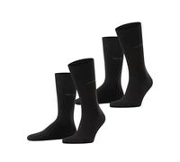 ESPRIT Basic Easy Multipack M So coton unies lot de 2 paires, Chaussettes Homme, Noir Black 3000, 39-42