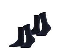 ESPRIT Basic Pure Multipack W So coton unies 2 paires, Chaussettes Femme, Bleu Marine 6120, 35-38